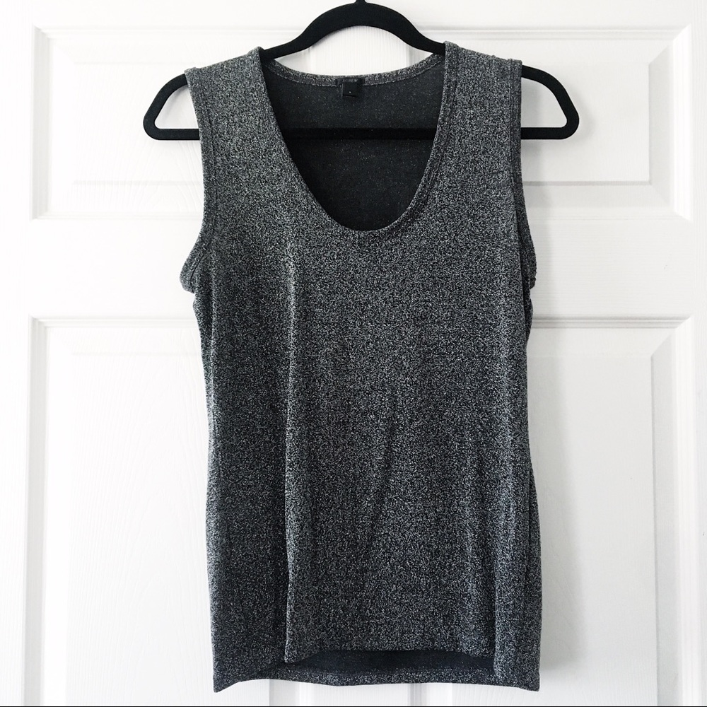 J. Crew | Sparkle Scoopneck Tank Top